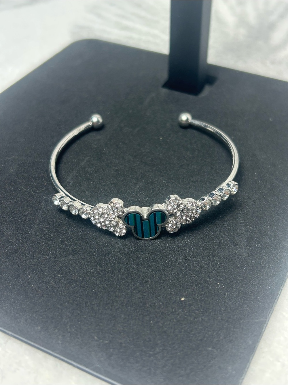 Silver Mickey Mouse bracelet one size